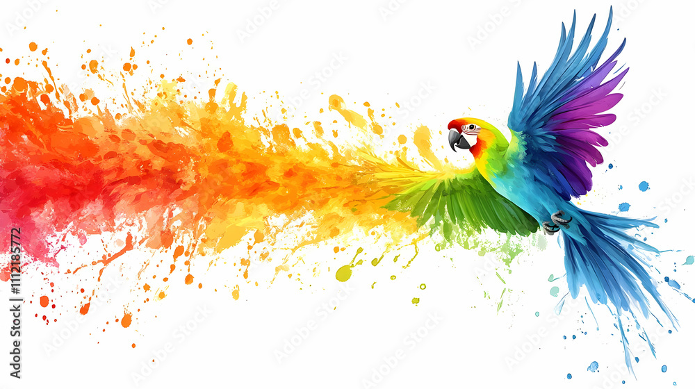 Colorful Parrot Illustration Colorful Parrot Illustration