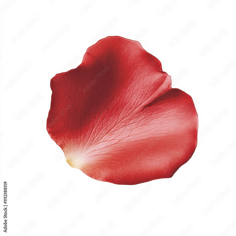 vibrant red rose petal showcasing delicate textures and romantic appeal. This watercolor style image captures essence of love and beauty, perfect for various artistic projects