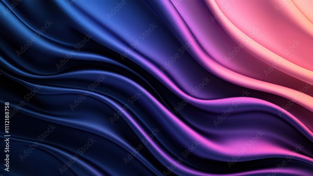 Smooth flowing abstract fabric design with rich colors of purple, pink, and blue. Smooth flowing abstract fabric design with rich colors of purple, pink, and blue.