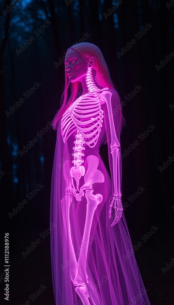full body shot of an albino woman with transparent skin full body shot of an albino woman with transparent skin