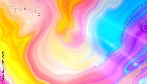 Rainbow colors created by soap, bubble,or oil makes can use for background isolated highlighted by white, png