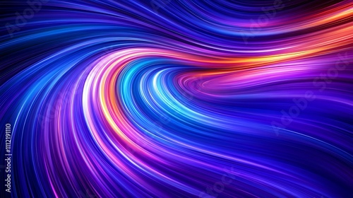 Abstract Swirling Vibrant Hues Of Blue Purple Pink And Orange