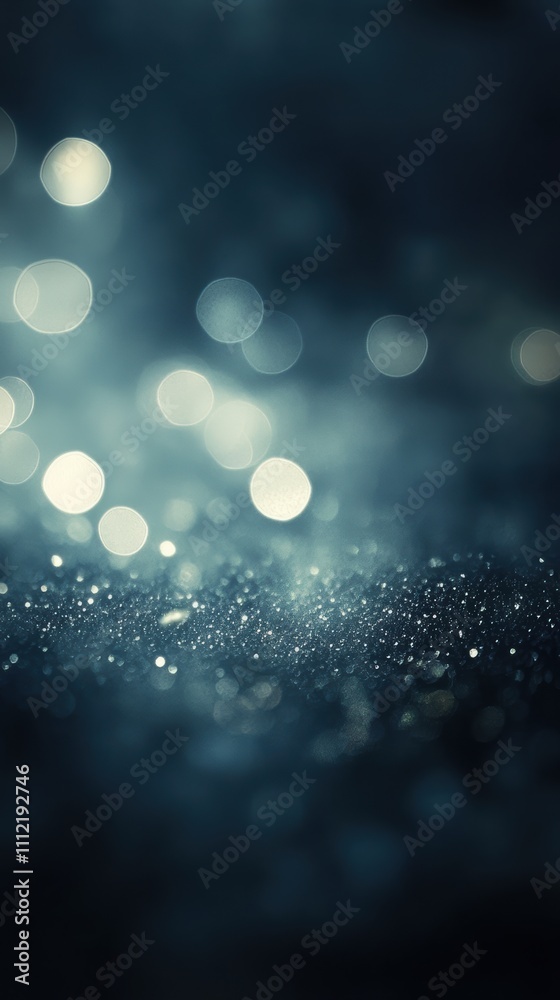 Sapphire glitter texture with droplets and soft bokeh background Sapphire glitter texture with droplets and soft bokeh background