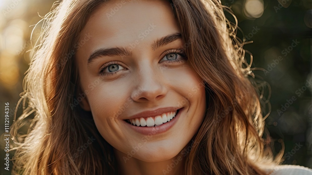 Fototapeta premium close_up_portrait_of_young_caucasian_female