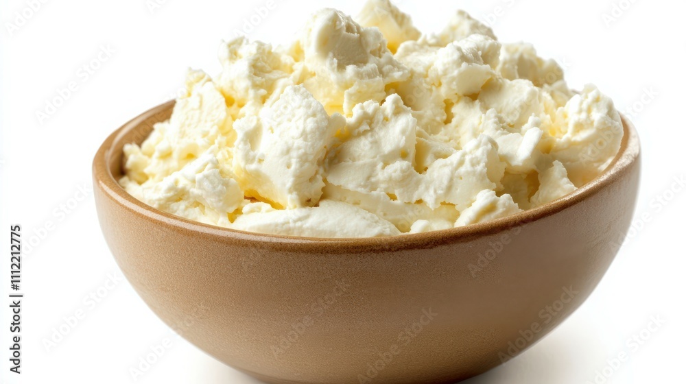 Bowl of cream cheese isolated on white background Bowl of cream cheese isolated on white background