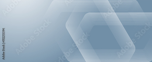 Health care or medical scientific abstract background with hexagons. Geometric stripe line art design for poster, brochure, cover, banner, header, website