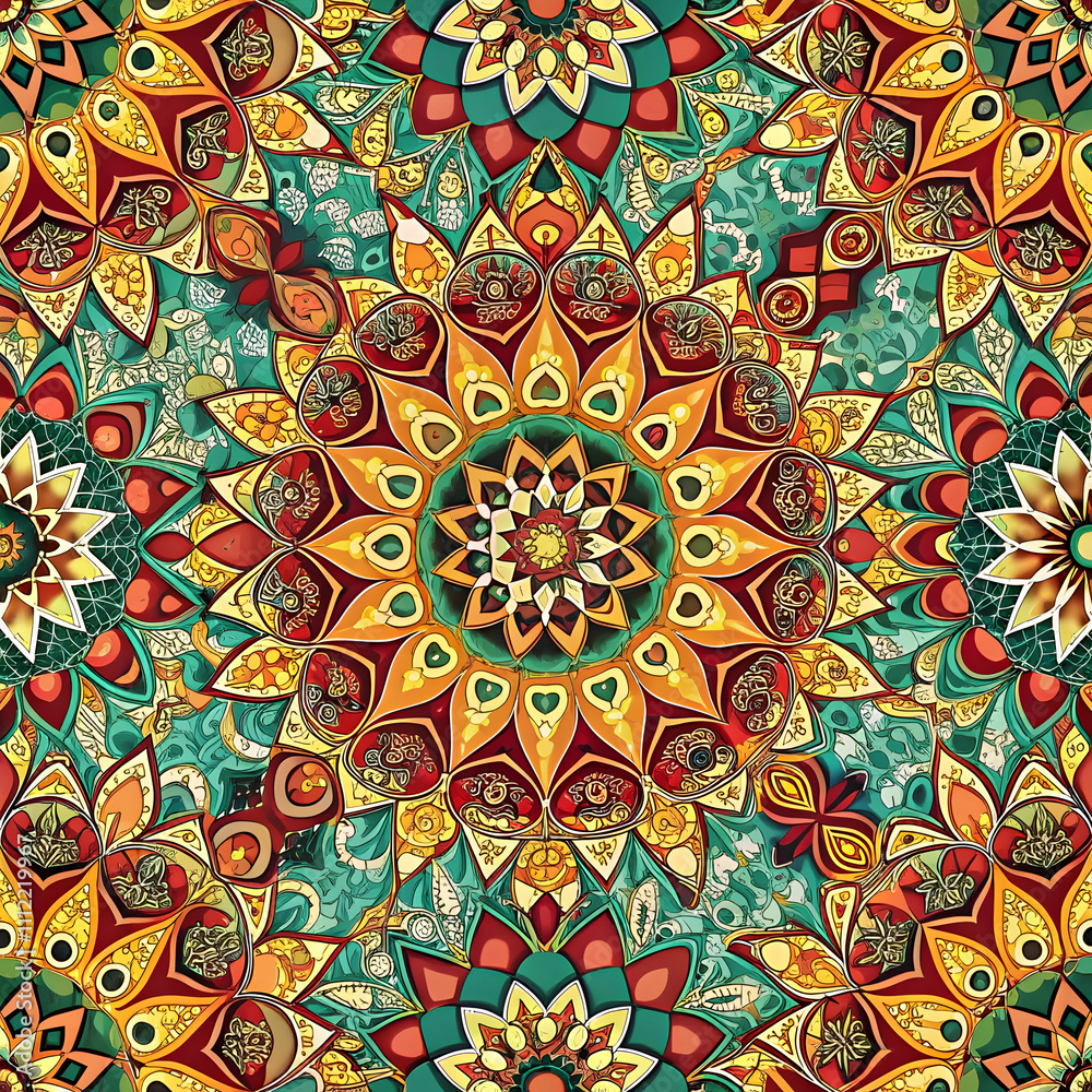 Colorful modern hand drawn trendy abstract pattern Colorful modern hand drawn trendy abstract pattern