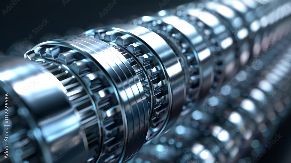 Metallic iron core with intricate magnetic field details, isolated on dark background, showcasing industrial strength and precision. Metallic iron core with intricate magnetic field details, isolated on dark background, showcasing industrial strength and precision.