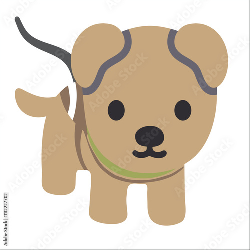 Dog Vector Icon - Isolated faithful and Beloved Pet Canine