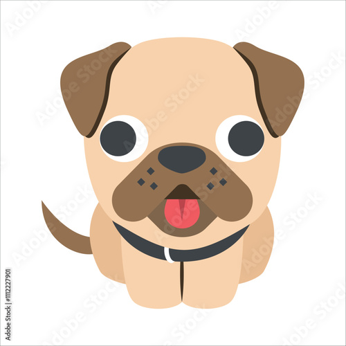 Dog Vector Icon - Isolated faithful and Beloved Pet Canine