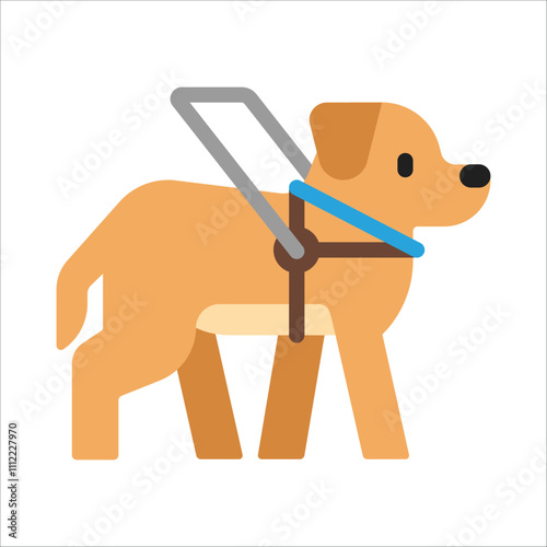 Dog Vector Icon - Isolated faithful and Beloved Pet Canine