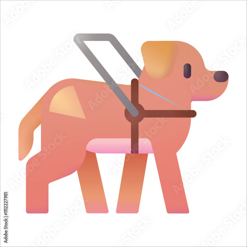 Dog Vector Icon - Isolated faithful and Beloved Pet Canine