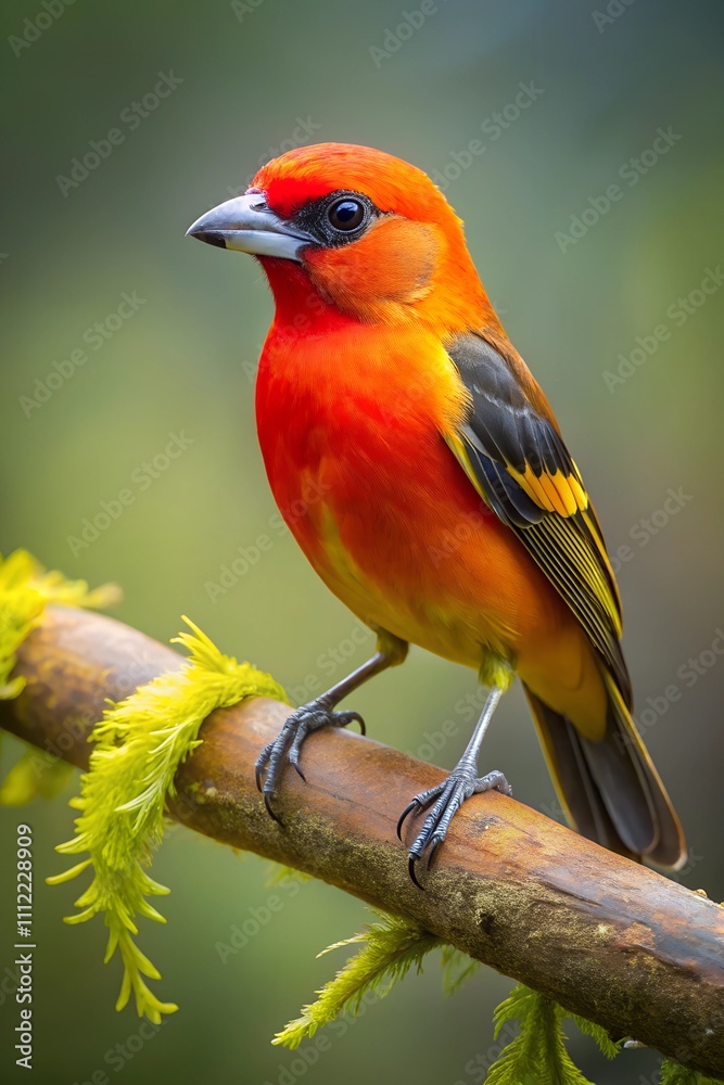 Obraz premium tanager bird photorealism style