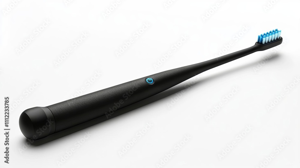 Modern Electric Toothbrush Black Handle Oral Hygiene Clean Teeth Modern Electric Toothbrush Black Handle Oral Hygiene Clean Teeth