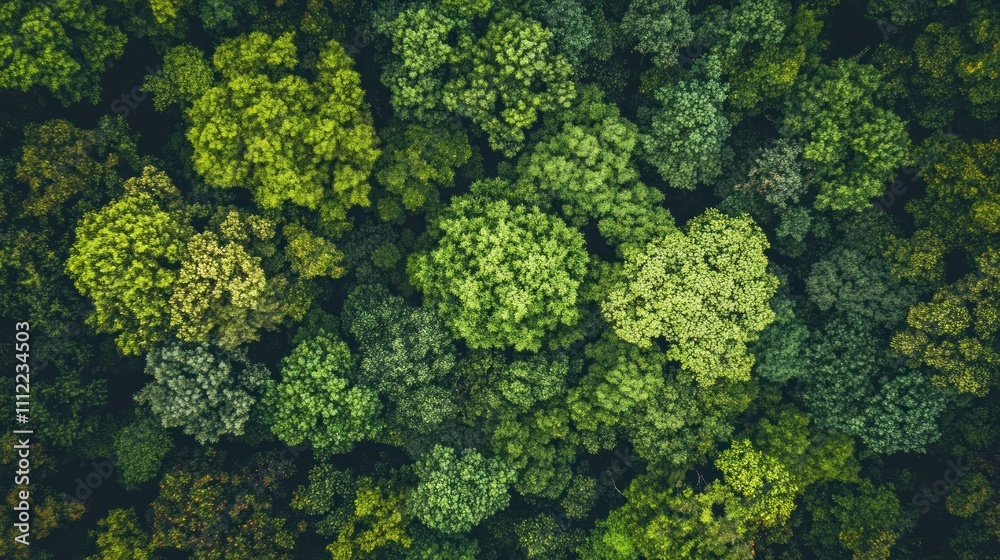 Aerial View of Lush Green Forest Canopy Aerial View of Lush Green Forest Canopy