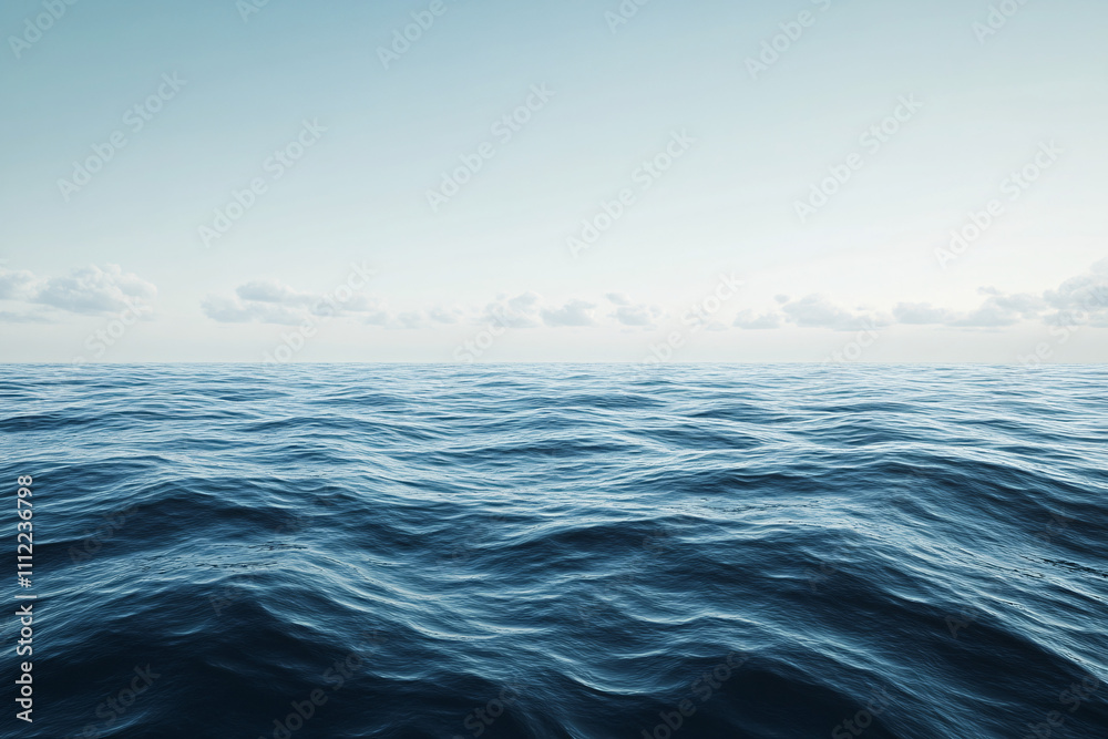 A peaceful open ocean with gentle waves and a distant horizon under a soft blue sky creating a serene and infinite seascape
A peaceful open ocean with gentle waves and a distant horizon under a soft blue sky creating a serene and infinite seascape