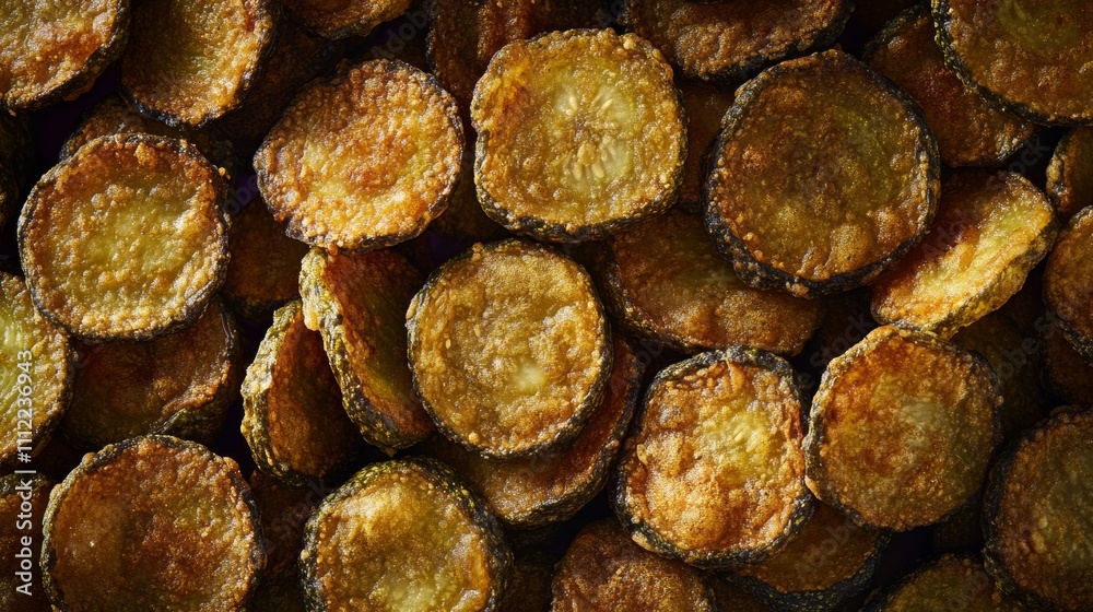 Close-up of deep-fried pickles on a green background food photography gourmet snack high detail culinary art Close-up of deep-fried pickles on a green background food photography gourmet snack high detail culinary art