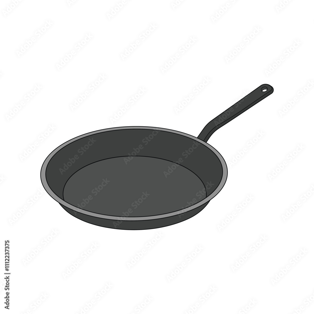kids drawing frying pan cartoon isolated kids drawing frying pan cartoon isolated