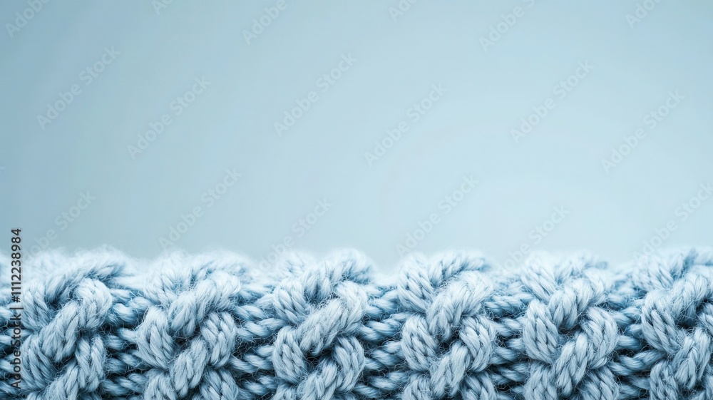 Light Blue Knitted Wool Texture Background Cable Knit Pattern Cozy Winter Fabric Light Blue Knitted Wool Texture Background Cable Knit Pattern Cozy Winter Fabric