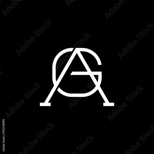 initial A and G logo concept.eps