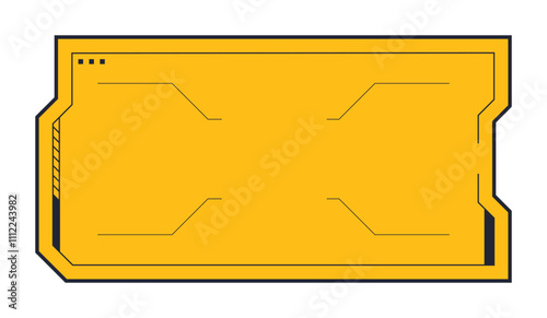 Futuristic element vector illustration. Colorful lower third video overlay.