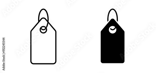 Price tag icons in black filled and outlined style