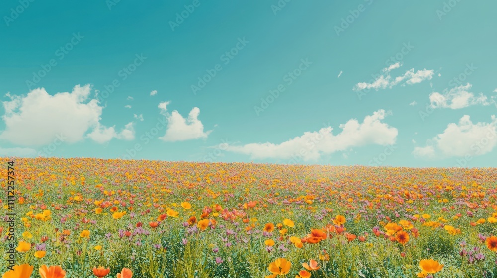 field with poppies field with poppies