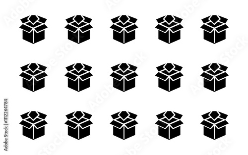 Present gift box icon. Vector isolated elements. Christmas gift icon illustration vector symbol.