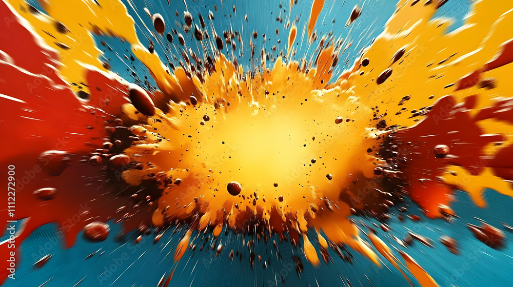 Vibrant Colors Explode Dynamically Across Canvas Vibrant Colors Explode Dynamically Across Canvas