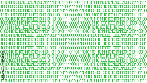 Binary Code Matrix Digital Background in Green