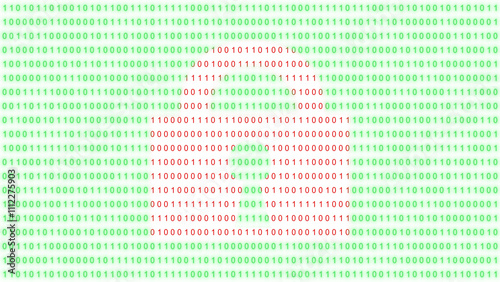 Digital Security Concept with Lock and Binary Code