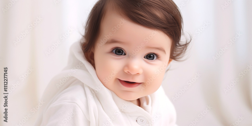 one and a half year old child portrait Generative AI one and a half year old child portrait Generative AI