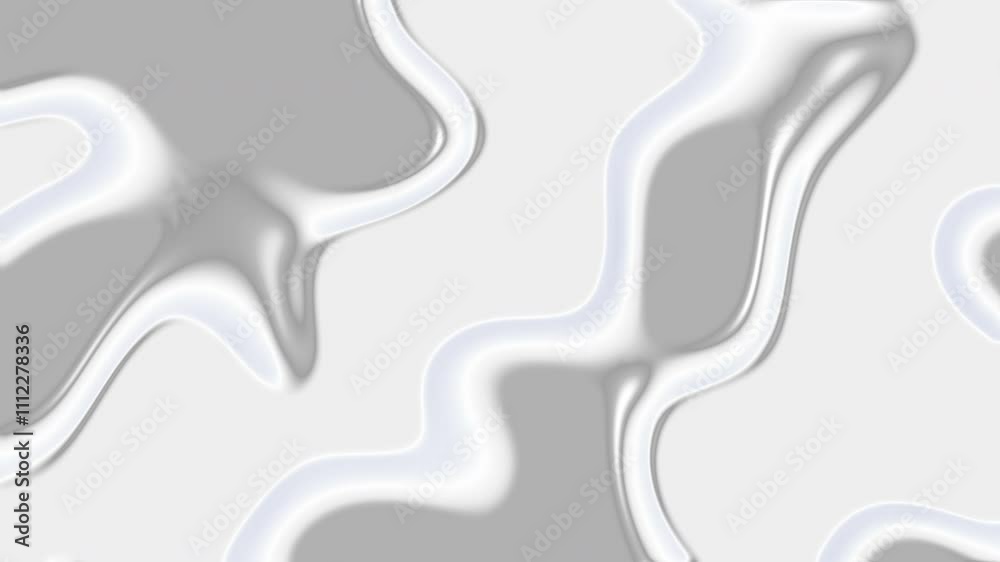 Unique abstract design featuring liquid shapes in white and gray tones. Unique abstract design featuring liquid shapes in white and gray tones.