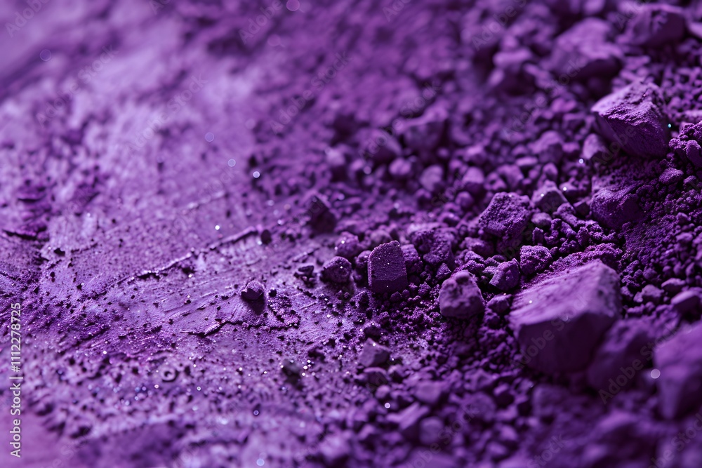 Obraz premium Close-up of purple powder, showcasing texture and color variation.