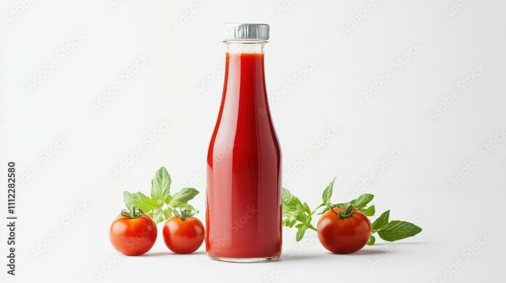 Bottle of ketchup, tomato sauce isolated on white background Bottle of ketchup, tomato sauce isolated on white background