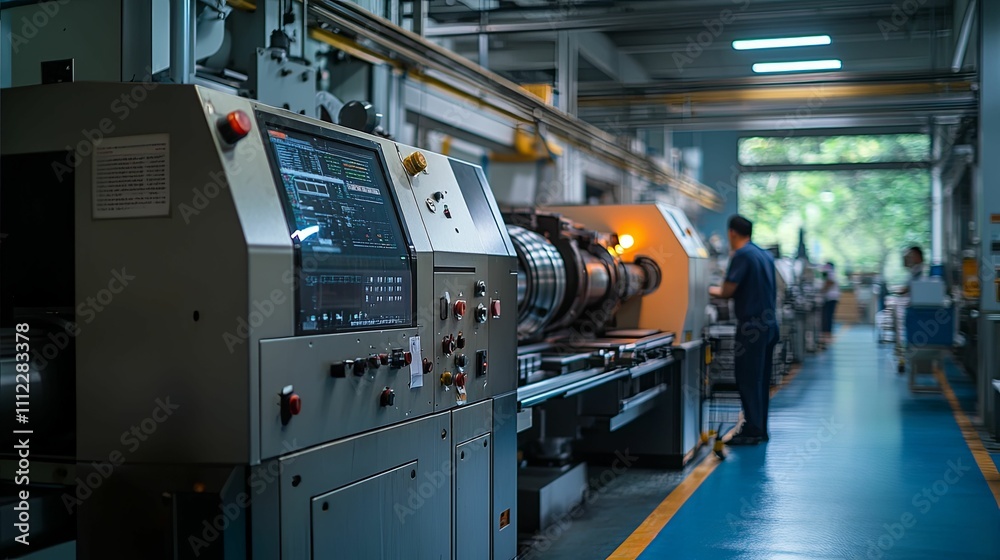 Industrial Factory Machine Precision Manufacturing Process Industrial Factory Machine Precision Manufacturing Process