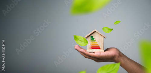 Energy-saving homes, energy efficiency concepts, eco-friendly home improvements, cost savings, low-energy eco-friendly homes, green handshake