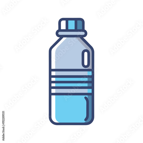 Water bottle vector icon design on white background