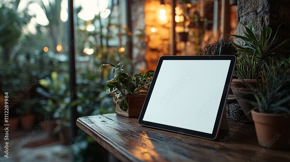 Digital tablet blank mockup. 3D rendering Digital tablet blank mockup. 3D rendering