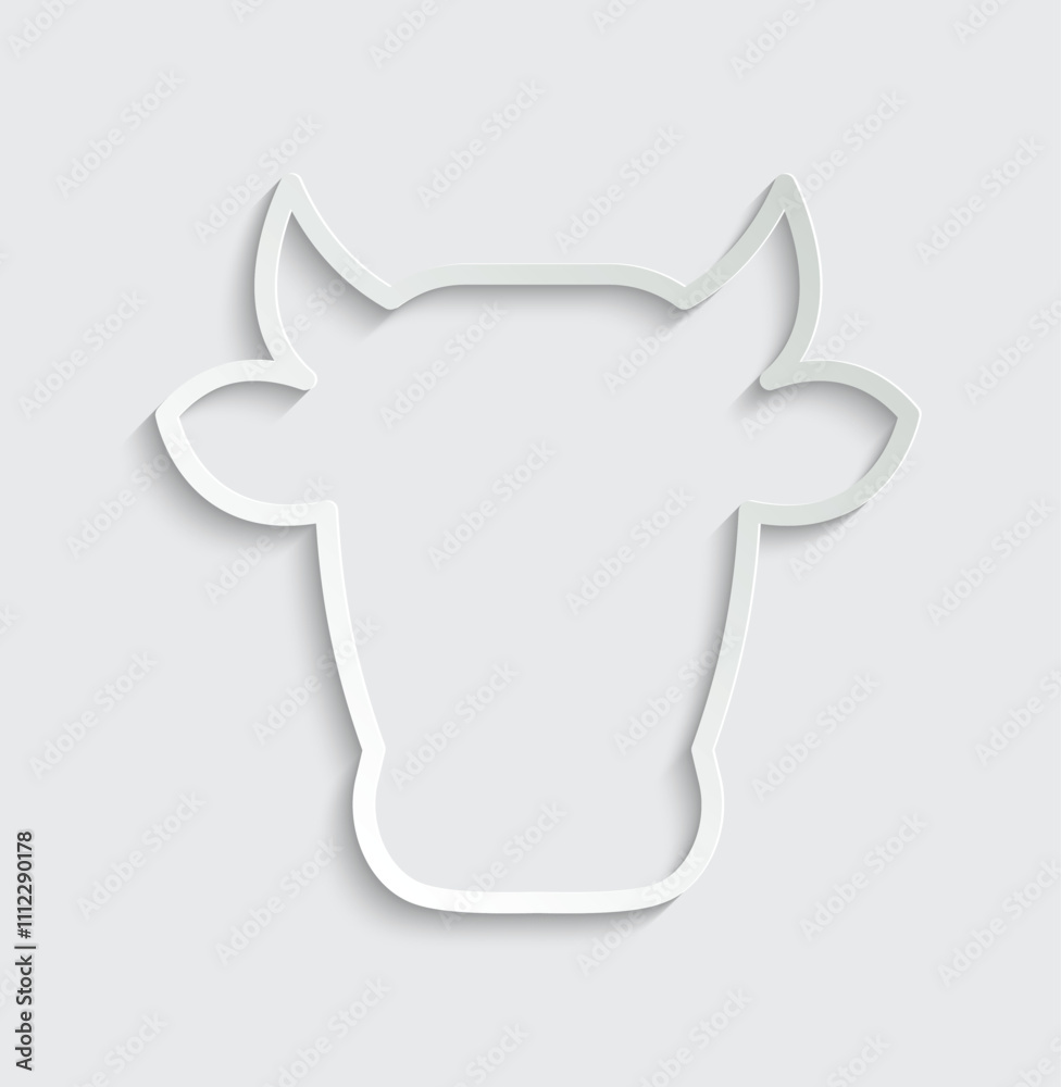 cow icon vector ox icon farmer sign cow icon vector ox icon farmer sign