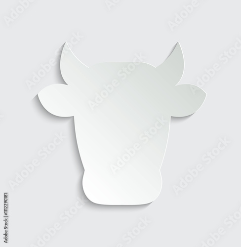 cow icon vector ox icon farmer sign