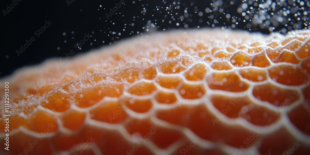 An extreme close-up of a brain coral, its intricate patterns sharply detailed An extreme close-up of a brain coral, its intricate patterns sharply detailed