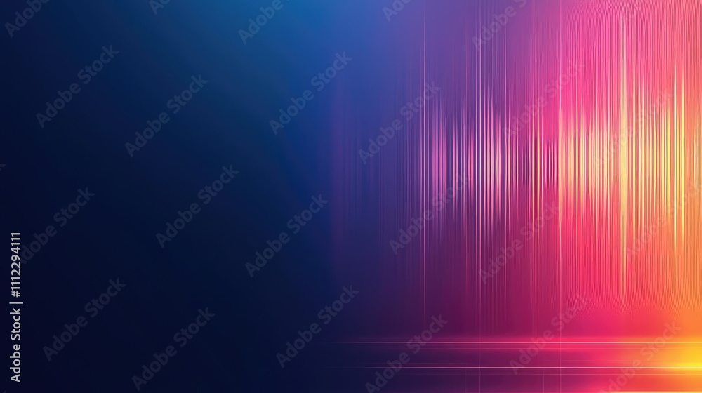 Vibrant abstract background with colorful light gradients and smooth lines.