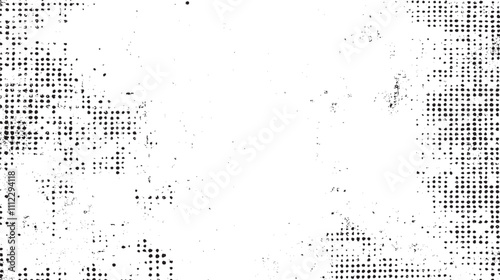 Abstract halftone dotted background. Grunge effect vector texture. aged newspaper halftone abstract dotted background and texture.

