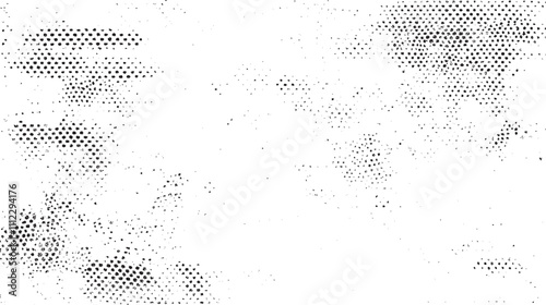 Abstract halftone dotted background. Grunge effect vector texture. aged newspaper halftone abstract dotted background and texture.

