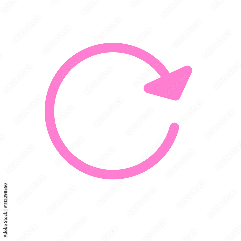 Doodle reload circle arrow illustration Icon that can be used for sticker, book, mandala, scrapbook, icon, decorative, etc. with aesthetic colorful pink color Doodle reload circle arrow illustration Icon that can be used for sticker, book, mandala, scrapbook, icon, decorative, etc. with aesthetic colorful pink color