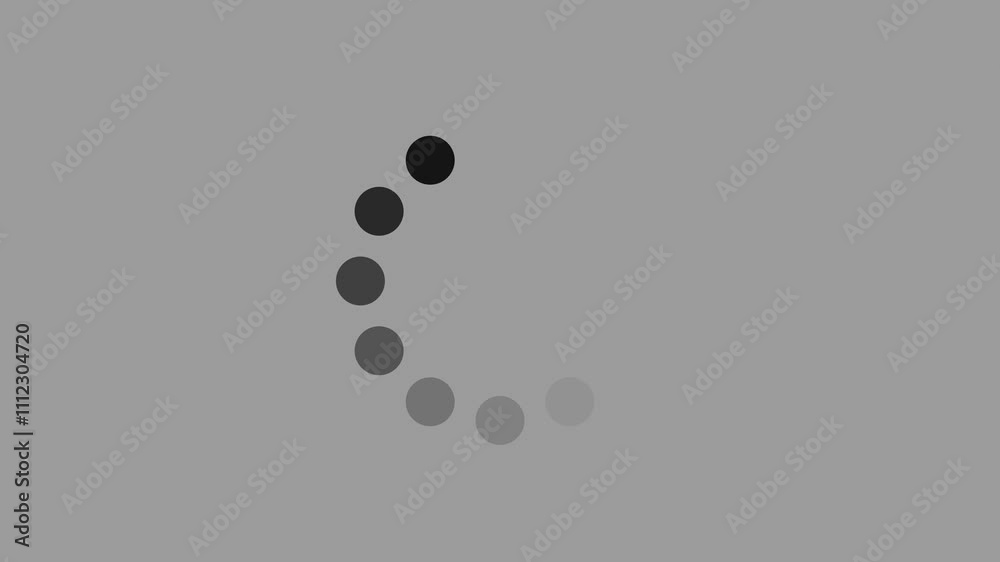 Loading wheel spinning Loop animation on grey background Loading wheel spinning Loop animation on grey background