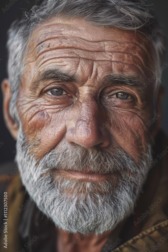 portrait of an elderly beautiful man Generative AI portrait of an elderly beautiful man Generative AI