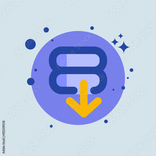 Inflation flat illustration. Economy crisis signs vector illustration.