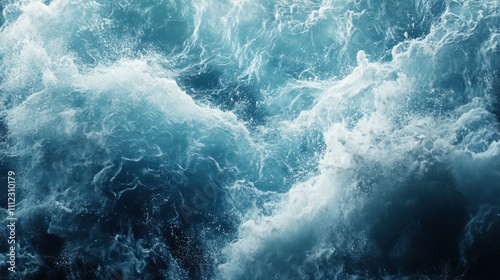 Turbulent Fluid Dynamics in Abstract Water Scene